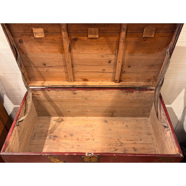 Chinoiserie Decorated Box on Stand For Sale - Image 6 of 14