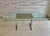 Tubular chrome with rush panel under the glass top vintage table base.