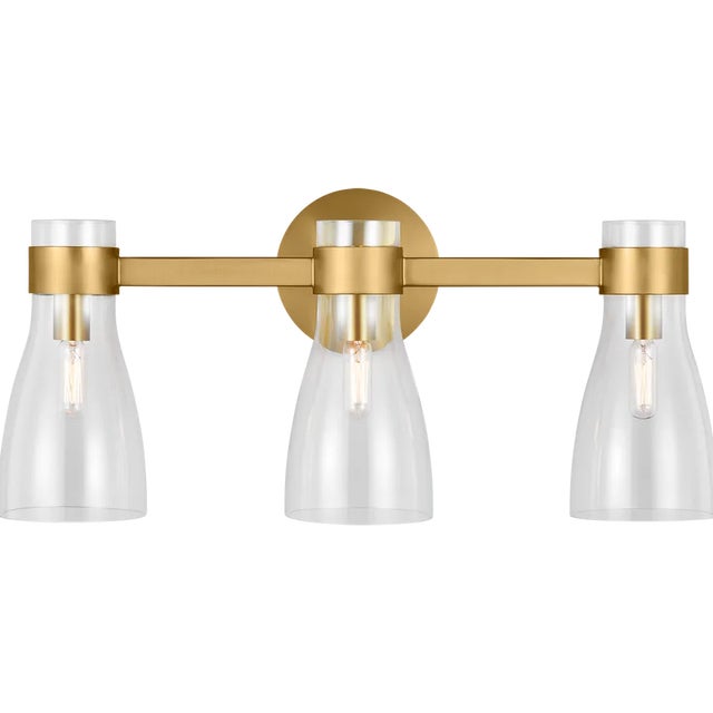 This stylish Moritz sconce by AERIN for Visual Comfort Studio Collection includes glass shades originally inspired by the...