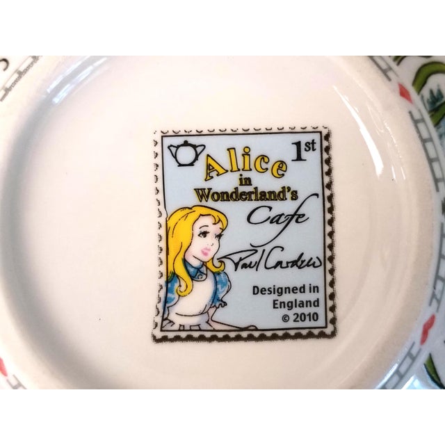 Paul Cardew Alice in Wonderland Tea for One Whimsical Stacking Teapot Cup Set White Rabbit & Dormouse Salt & Pepper Shakers - Set of 3 For Sale - Image 18 of 18