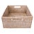 Artifacts Rattan Rectangular Basket with Cutout Handles in White Wash - 14" For Sale - Image 4 of 8