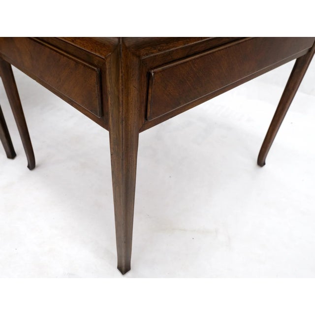 Pair Baker MidCentury Modern Rectangle One Drawer End Side Tables