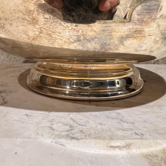 AMBIANIC presents 1970s Reed & Barton Elegant Bowl Silverplated Ware 104 4 h x 8.25 diameter preowned original vintage...