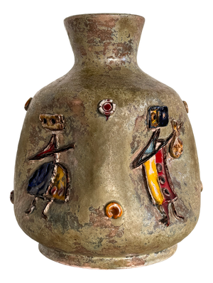 Italian Ceramic Vase by Umberto Zannoni, 1950s