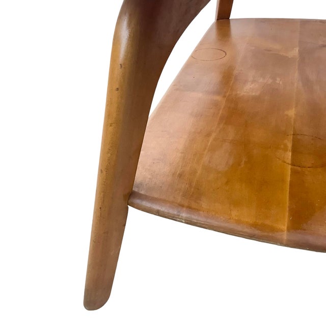 Small Wakefield-Style Mid-Century Wood Coffee Table, 1950s For Sale - Image 12 of 18