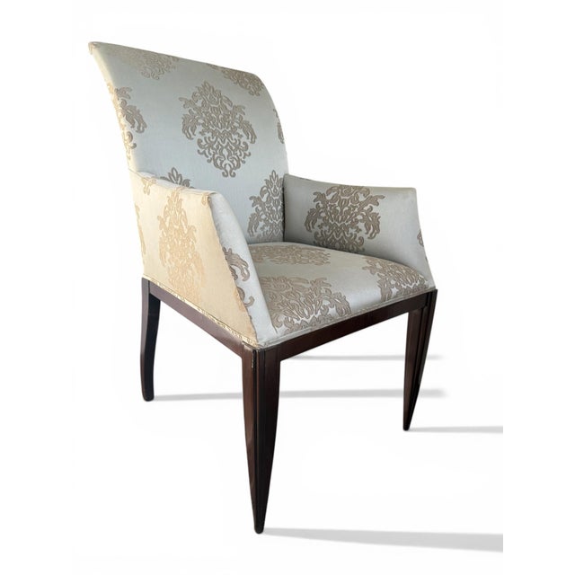 Modern Dessin Fournir Modern Dining Arm Chairs- A Set of 6 For Sale - Image 3 of 10