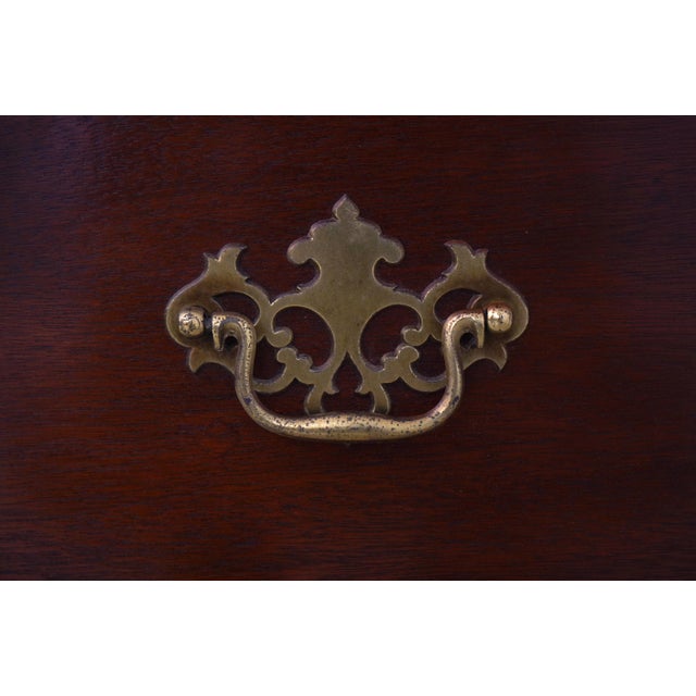 Brown Baker Chippendale Mahogany High Chest of Drawers For Sale - Image 8 of 16