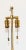 Vintage 1970s Mid-Century Italian Bicolor Chrome and Brass Tall Floor Lamp For Sale - Image 4 of 12