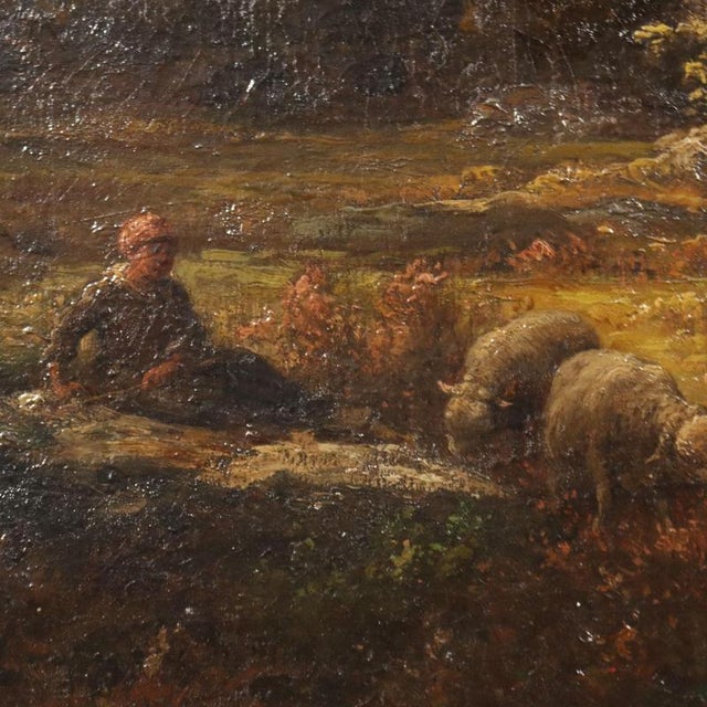 Jean Ferdinand Chaigneau, Landscape, Oil on Canvas, Framed For Sale - Image 4 of 12