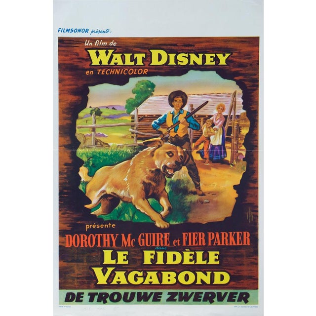 Modern Disney Le Fidèle Vagabond Film Poster For Sale - Image 3 of 7