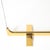 Mid-Century Sculptural Polished Brass & Glass Fireplace Screen For Sale - Image 11 of 11