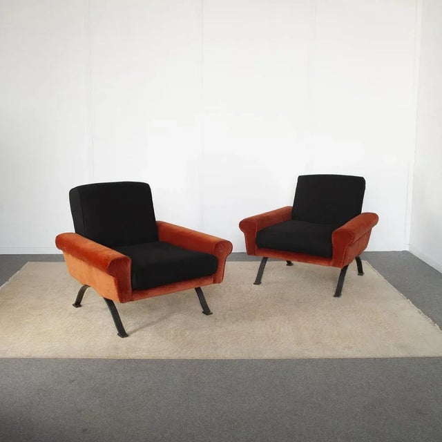 Mid-Century Modern Set of Armchairs by Sergio Saporiti for Saporiti Besnate Italia Brothers, 1960s For Sale - Image 3 of 10