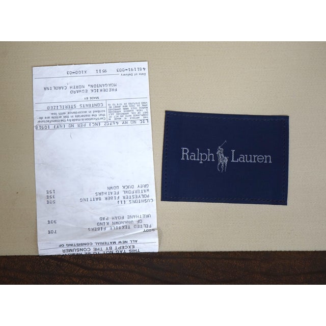 Ralph Lauren Leather Chippendale Wing Chair For Sale - Image 18 of 18