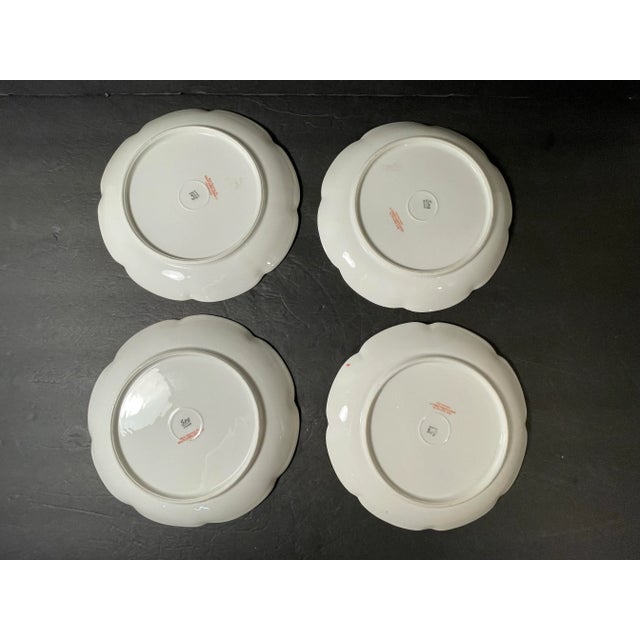 Antique Limoges Plates - Set of 12 - Floral Gilt For Sale - Image 9 of 12
