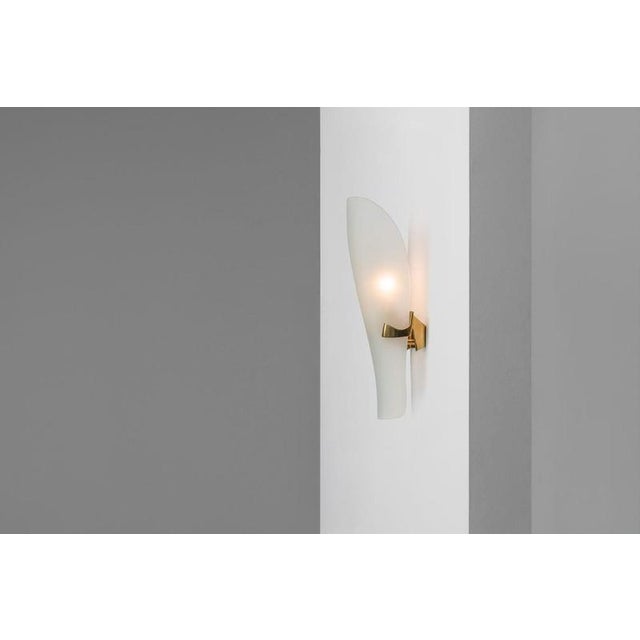 Brown Model 1636 Sconce attributed to Max Ingrand for Fontana Arte, Italy, 1960s For Sale - Image 8 of 15