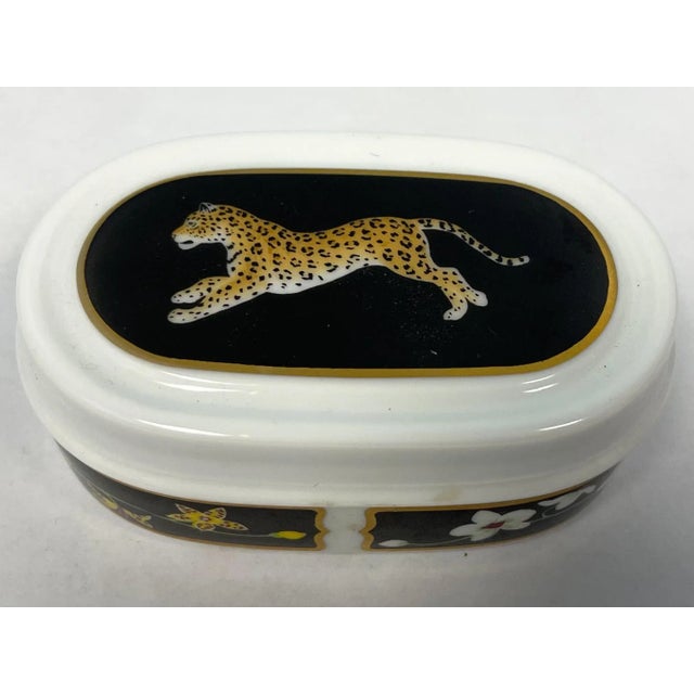 English Lynn Chase Jaguar Jungle Bowl, Tray and Ring Dishes - S/4 For Sale - Image 4 of 10