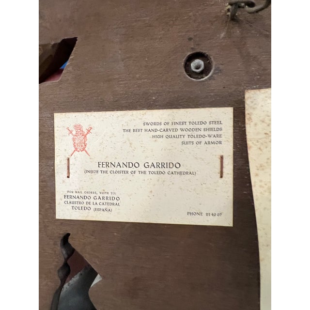 Vintage Carved Wood Coat of Arms of the Holy Roman Empire With Swords For Sale - Image 12 of 12