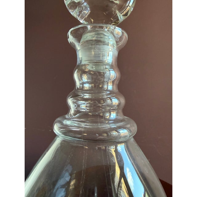 Traditional Late 20th Century Decanter Fabulous Xtra Large With Etched Crest For Sale - Image 3 of 7