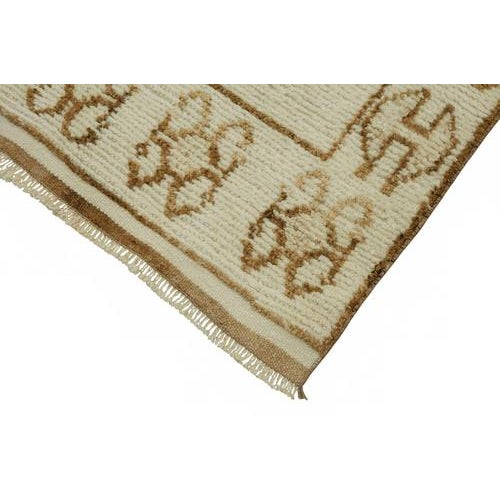 Bohemian Beige Runner Rug For Sale - Image 4 of 7