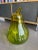 Large 1970s Blown Glass Terrarium Green Amber Pear Form Blenko Style For Sale In Las Vegas - Image 6 of 8