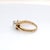 Contemporary 14k Yellow Gold Floral Engagement Ring With Wrap Around Band & Natural Diamonds, Size 7 For Sale - Image 3 of 9