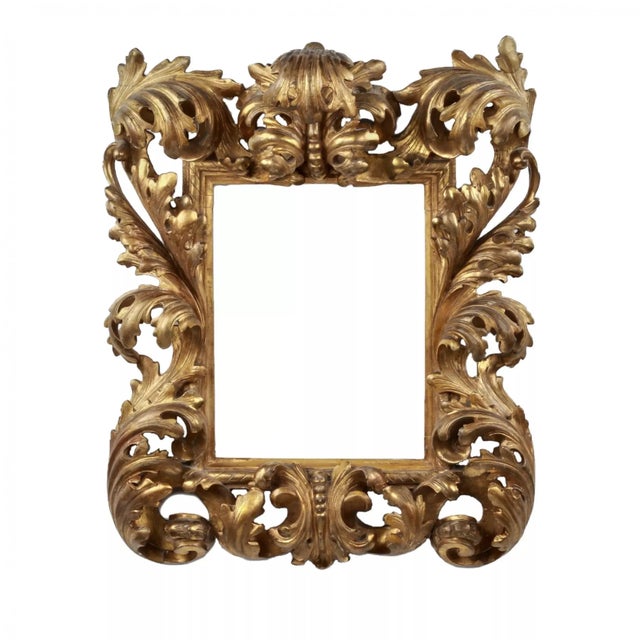 Vintage Baroque Wood Picture Frame For Sale - Image 4 of 4