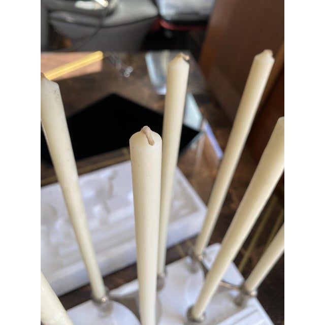 Vintage S22 Candlesticks and Adjustable Candles from NAGEL, 1970, Set of 12 For Sale - Image 3 of 18