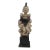 South Asian Carved Wood Buddha Serpent Bird Figural Statue For Sale