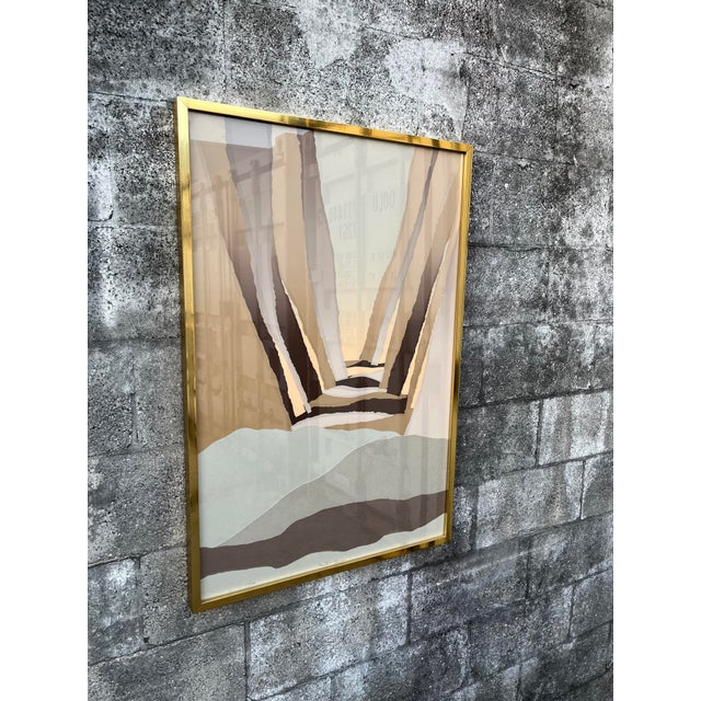 Harris Strong Mid Century Modern Mixed Media Abstract Wall Art by Harris Strong. Circa 1970s For Sale - Image 4 of 12