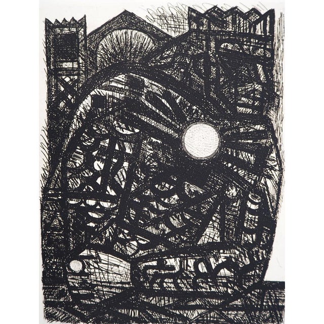 Modern Marcel Gromaire, Macbeth, Shakespeare: The Meditating King, 1958, Original Etching For Sale - Image 3 of 7