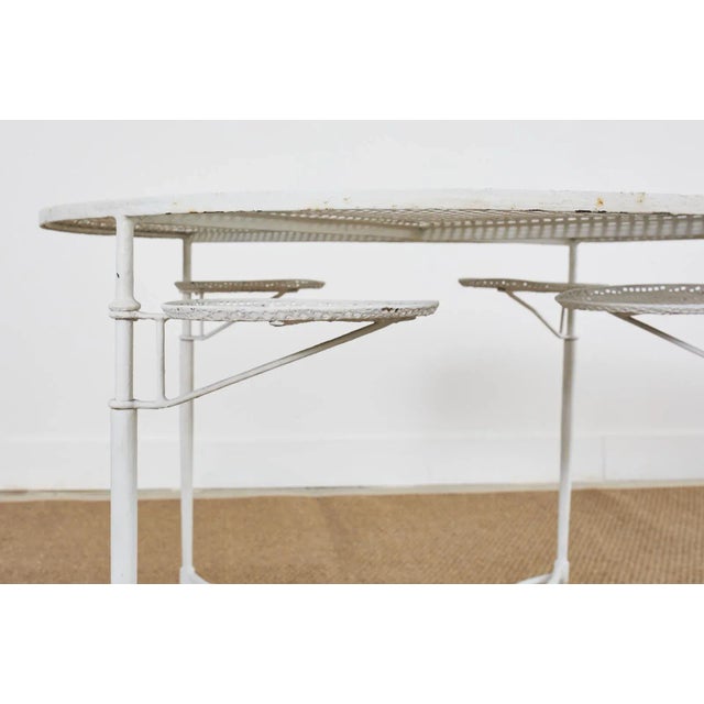 Mario Papperzini for Salterini Garden Dining Table With Drink Holders, Attributed For Sale - Image 12 of 13