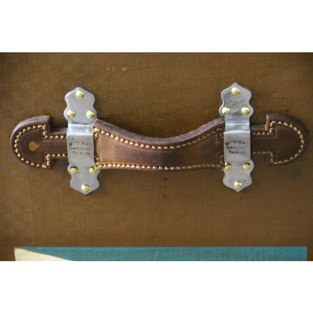 Brown Hat Trunk from Moynat, 1920s For Sale - Image 8 of 18