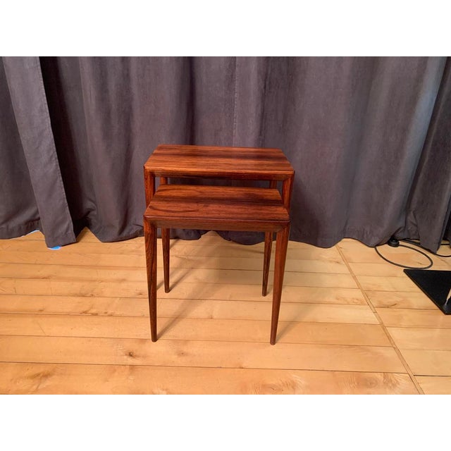 Rosewood Tables 64 B by Erik Riisager Hansen, Haslev Møbelsnedkeri, Denmark, 1960s, Set of 2 For Sale - Image 17 of 17