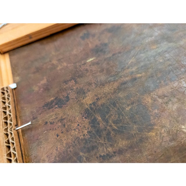 19th Century Grand Tour Old Master Landscape Oil on Copper Painting of Cows and Sheep With Shepherd For Sale - Image 18 of 18