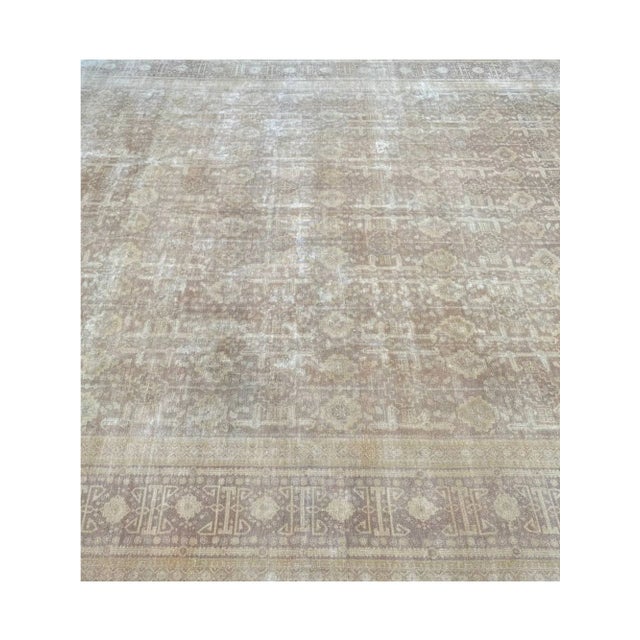 1960s Old Persian Tabriz Area Rug 10x13 For Sale In Dallas - Image 6 of 7