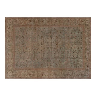 Authentic Persian Tabriz Handmade Wool Rug For Sale
