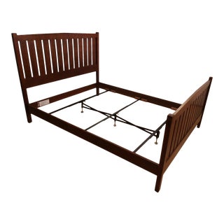 Stickley Mission Oak Queen Bed For Sale