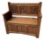 Antique Breton Bench and Shoe Cabinet, 1950 For Sale