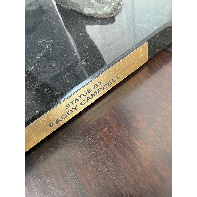 Artist Signed 35” 20th Century Expressionist Nude Bronze Sculpture For Sale - Image 11 of 12