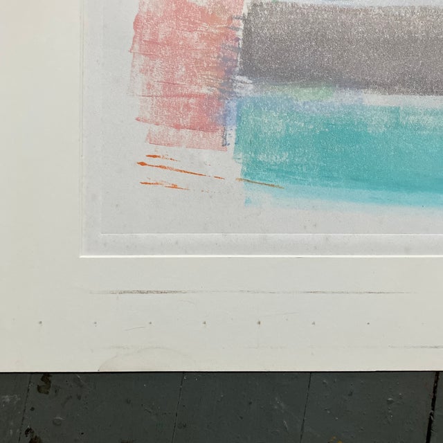 1980’s Original Large Abstract Pastel Drawing “Harmony Lights No 6” Signed For Sale In Philadelphia - Image 6 of 12