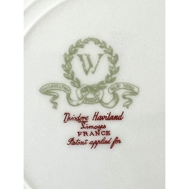 Limoges, France Early 20th Century Haviland France Haviland & Co., Limoges Dinnerware Plates- 2 Pieces For Sale - Image 4 of 9