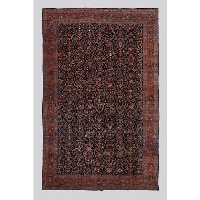 Antique Middle Eastern Mashad Rug, 1890s For Sale - Image 9 of 9