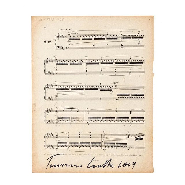 Musical Notes'' is a beautiful artwork in mixed media, tempera and collage on a musical note, realized in 2009 by Tommaso...