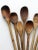 Vintage Wooden Kitchen Spoons Set of 11 For Sale - Image 10 of 12