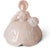 Art Deco Vintage Art-Deco Pale Pink Glass l.e. Smith "Southern Belle" Boudoir Lamp 1940s For Sale - Image 3 of 6