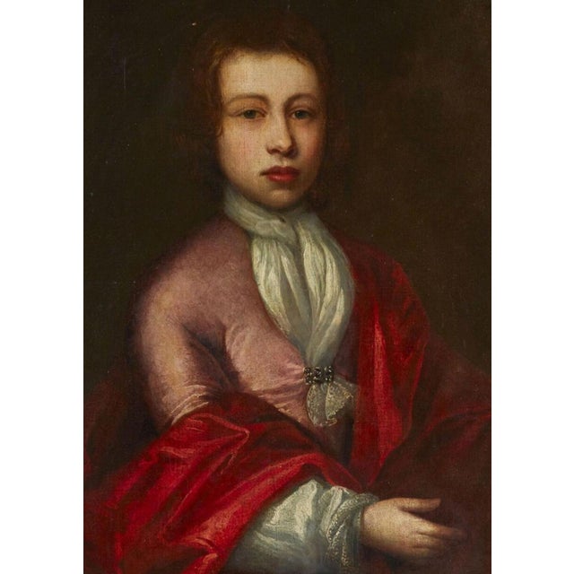 Flemish School Artist, Portrait of a Child, 17th Century, Oil on Canvas For Sale - Image 5 of 7