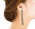 Chanel Silver CC Grey Shooting Star Silver Chain Tassel Long Dangle Clip on Earrings *Marked 17 *Made in France *Comes...