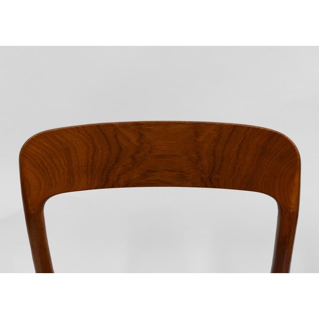 Wood Teak and Cord Model 75 Dining Chairs by Niels Møller J.L. Møllers, 1960s, Set of 4 For Sale - Image 7 of 18