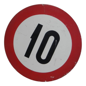 No Parking Road Sign, 1960