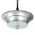 1930s 1930s Art Deco Brushed Aluminum & Frosted Glass Chandelier With Fluted Detailing For Sale - Image 5 of 13